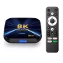 TV98 H618 Android14.0 TV Box 8K Ultra HD HDR10+ 4GB RAM 64GB Storage Allwinner H618 Quad-Core Dual-Band Wi-Fi BT5.0 8K Streaming Device Smart Media Player Set Top Box
