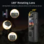 CS11 1080P Back Clip Camera Video Recorder 180 Degree Adjustable Lens Cycling Recorder Built-in LED Light WiFi Support 256GB TF Card Portable Sports Action Camera