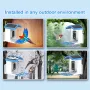 Solar Powered Bird Feeder Camera 4MP UHD 110° Wide-Angle Lens WIFI Smart AI Bird Recognition Night Vision Plastic Dome Weatherproof