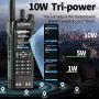 Baofeng BF-UV32 GPS Walkie Talkie 10W Long Range Multi Band Bluetooth App 1000 Channels USB-C EU Charge Portable 2-Way Radio