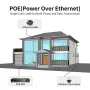Hiseeu HC725-P 5MP PoE Security Camera Night Vision Motion Detection IP67 Waterproof Built-in Mic Audio Cameras ICSEE APP Home Surveillance CCTV Cameras