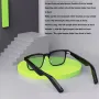 KX31 TWS bluetooth Music Glasses Earphone bluetooth Call HiFi Stereo ACC Audio Anti Blue Light Eyes Protection Waterproof Smart Audio Glasses