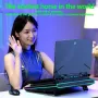 High Performance Laptop Cooling Pad with Adjustable Fan Stand Ideal for Gaming Laptops 15.6-21inch