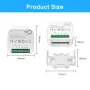 Ewelink Smart WiFi Energy Meter Bidirection 1Way Interruptor Switch 0.2-70A Real-Time Power Monitoring with App Monitor Solar Produced and Consumed Power