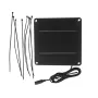 Solar Powered Exhaust Fan 4W Monocrystalline Panel 12V 87CFM Quiet DC Portable Fan for Pets Chicken Coops Greenhouses Airflow Cooling System