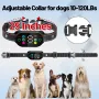 PB20 Smart Dog Training Collar Anti Barking Intelligent Automatic Adjustable Sensitivity Beep Shock Vibrator IP67 Waterproof Type-C Charging for Dog 10-120LBs