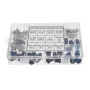 75 Potentiometers B5K B10K B20K B50K B100K ohm Knurled Shaft Single Linear Rotary Cone Volume Control Potentiometer Kit