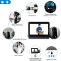 SY-37 Tuya Akıllı WiFi Kapı Kamerası 1080P 4.3 inç Renkli Ekran HD Kapı Zili Göz Göz Deliği Gece Görüşü 5000mAh Pil PIR Hareket Algılama Akıllı Görsel Kapı Zili