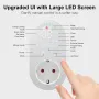 Tuya WiFi 16A Digital Thermostat Outlet EU Plug Touch Screen Timing Dual Temperature Controller Wireless APP Monitoring Voice Control Work with Alexa Google Home