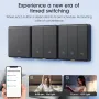 Smatrul Tuya Smart Zigbe 10G Motion Sensor Radar Switch Single Live Wire/Neutral Live Wire APP Remote Control Human Motion Detection Alarm No Required Voice Control