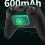 DATA FROG S13 Wireless bluetooth Game Controller with Hall Effect Joystick and Linear Triggers HD Vibration Gamepad Support RGB Lighting 600mAh Battery Six-Axis Gyroscope Multi-Platform Switch PC Android iOS