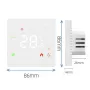 K6H Tuya WiFi Smart Thermostat LED Touch Screen Electric Floor Heating TRV Water Gas Boiler Temperature Voice Remote Controller with Alexa Google Home