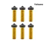 5PCS MK8/V6//Volcano Brass Nozzle PTFE Coating Nozzle Clone CHT MK8 V6 Nozzle For CR10 Ender3 SWX1 3d printer Hotend Extruder