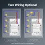 MoesHouse Tuya Smart WiFi Light Switch US Plug 1/2/3/4 Gang Glass Touch Panel APP Remote Control Timing Function Voice Control with Alexa Google Assistant
