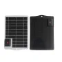 3.5W 5V Solar Panel Charger USB Output Monocrystalline Silicon High Efficiency Waterproof Portable for Outdoor Emergency and Charging Electronic Devices