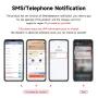 Tuya WiFi/Zigbee Door Window Sensor 130DB Sound Light Alarm Wireless Door Detector SmartLife APP Voice Control with Alexa Google Assistant