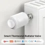 4Pcs Tuya Zigbe Smart Thermostat Radiator Valve Temperature Schedule Setting Window Open Detection Function APP Remote Voice Control Work with Alexa Google Assistance
