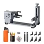 [EU/US Direct]LONGER Nano Rotary Extension Claws Extended Engraving Area Slide Extension Claws 120mm x 300mm Type-C Connection Anodized Aluminum Alloy Over 300 Materials Engraving Cutting Rotary Body