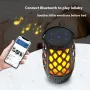 HUOLEME HLM-010 Wireless bluetooth Speaker Handheld Flame Lighting Speakers 360° Stereo Surround Sound RGB Lights TWS Pairing 2000mAh Battery IP65 Waterproof Outdoors Portable Speakers Music Player