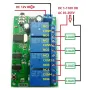 AD22B04 MT8870 4 Channel Relay DTMF Tone Signal Decoder Remote Control Relay Module 12V DC for PLC Smart Home with Cable
