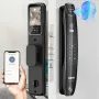 CS7 3D Face 30*300mm Lock Body Smart Door Lock Security Camera Monitor Lock Intelligent Fingerprint Password Biometric Electronic Key Unlock Doorlock
