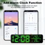 Tuya WiFi Temperature Humidity Sensor Support Time Alarm Clock Display USB Desktop Mirror Clocks APP Control with Alexa Google Home for Living Room Decoration