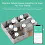 MoesHouse Smart WiFi Temperature Humidity Sensor Wiress APP Remote Monitoring Control Indoor Hygrometer Thermometer Controller Battery Powered Work with Alexa Google