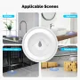 MOES Tuya Zigbe Smart Water Leak Alarm Detector Flood & Immersion Sensor Real-Time Alarm IP66 Waterproof APP Notification for Smart Life App