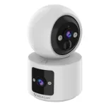 Vstarcam CB90DR 3MP HD Dual Lens Wireless Security Camera WIFI Color Night Vision PIR Human Detection Two Way Audio 5000mAh Battery Cloud Storage APP Remote Monitoring Home Cameras