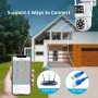 A30 3MP+3MP 5X Zoom Dual Lens PTZ Security Camera Wireless Outdoors Smart Motion Detection Two Way Audio IP66 Waterproof ICSEE APP Built-in Alarm Home Surveillance Camera