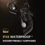 Picun T61 Bone Conduction Earbuds Wireless bluetooth Earphone Deep Bass AAC Audio Dual-Mic AI Noise Cancelling 80H Battery Life IPX8 Waterproof Earhooks Sports Headphones