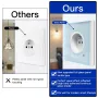 Tuya WiFi Smart 16A EU Socket Glass Panel Outlet Power Monitor Touch Plug Relay Status Light Mode Adjustable Smart Life App Voice Control with Alexa Google Assistant