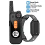 KT06 Electric Dog Training Collar with Remote Control Vibrator Pet Dog Bark Stop Shock Collar Beep Built-in Flashlight IPX7 Waterproof 2000FT Range USB Charging for All Sizes Dog Training Controller