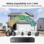 Hiseeu 3K 5MP 8 Channel H.265+ DVR Security Digital Video Recorder Advanced DVR with Person Vehicle Detection for CCTV Security Camera Support AHD TVI CVI CVBS IPC Remote Access