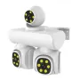 3MP Triple-Lens WIFI IP Camera P66 Waterproof Two-Way Audio Full-Color Night Vision Motion Alert Mobile Remote Monitoring EU Plug
