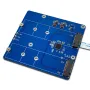 Raspberry Pi 5 PCIe to M.2 Dual NVMe SSD Expansion Board High-Speed Dual SSD 2280 Support NVMe Protocol with LED Indicators