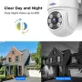 Hiseeu AHD5 5MP 1920P PTZ Home Wired Security Camera Clear Night Vision CCTV Analog TVI CVI XVI Smart Motion Detection Security Dome Wired Camera