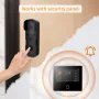 Staniot 1080P Video Black Doorbell WiFi Outdoor Waterproof Camera Two-Way Audio Tuya Smart APP 5200mAh Battery Home Security Doorbell
