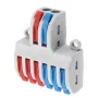 5pcs SPL-62 Two Groups of Parallel One-in and Three-out Splitter Terminal Wire Connector