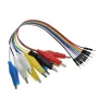 20cm 30cm 10pin Double-end Alligator Clips Jump Wire Male Female Crocodile Clip Test Lead Jumper Wire Line Cable Connection