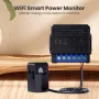 80A Corrente Tuya WiFi/Zigbe Monitor de Energia Transformador Grampo KWh 1CH 2CH Medidor de Energia Elétrica Aplicativo Smart Life para Alexa Google Home
