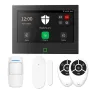 Staniot Wireless WiFi 4G Tuya Smart Security Protection Kit 7-inch Home Alarm System Built-in 115dB Louder Siren 5000mAh Battery for Home Safety Surveillance