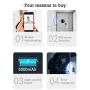 SY-35 Tuya WiFi Electronic Cat Eye Peephole with 4.3 inch 1080P IPS LCD Display Outdoor Camera Digital Door Monitor Detector Support Two-Way Audio