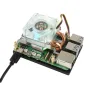 Ventola di raffreddamento CPU ICE Tower a basso profilo RGB Raspberry Pi 5, torre con alette in tubo di rame a forma di U orizzontale/verticale