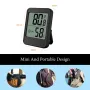 Medidor de temperatura e umidade digital MC40 para ambientes internos com suporte magnético, monitor portátil de temperatura para casa e escritório, termômetro e higrômetro