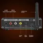 M12 Pro bluetooth audio vevő adó LED digitális kijelzővel AUX RCA koaxiális optikai RGB fény HiFi DSP vezeték nélküli bluetooth adapter kettős mikrofonnal
