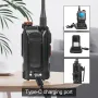 Baofeng UV-K61 双方向ラジオ 長距離ハンドヘルドトランシーバー 999チャンネル Type-C 急速充電 ハイパワー FM AMバンド ワイヤレス コピー周波数 バックライト ブルー 非交換バックライト