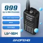 Baofeng UV16M Telsiz AM FM Çok Bantlı Uzun Menzilli Güçlü İki Yönlü Radyo 999 CH Kablosuz Kopyalama Frekansı Su Geçirmez Alıcı-Verici NOAA Hava Durumu Telsizi