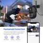 ESCAM QF500 10X Dual Lens 5MP+5MP WiFi IP Camera Night Vision Pan/Tilt Humanoid Detection Waterproof Two Way Audio Cloud Storage