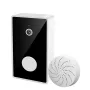 Tuya Wifi 480P SD Campainha de vídeo inteligente com sensor infravermelho Câmera de visão noturna Controle por aplicativo Interfone remoto Campainha sem fio Câmera